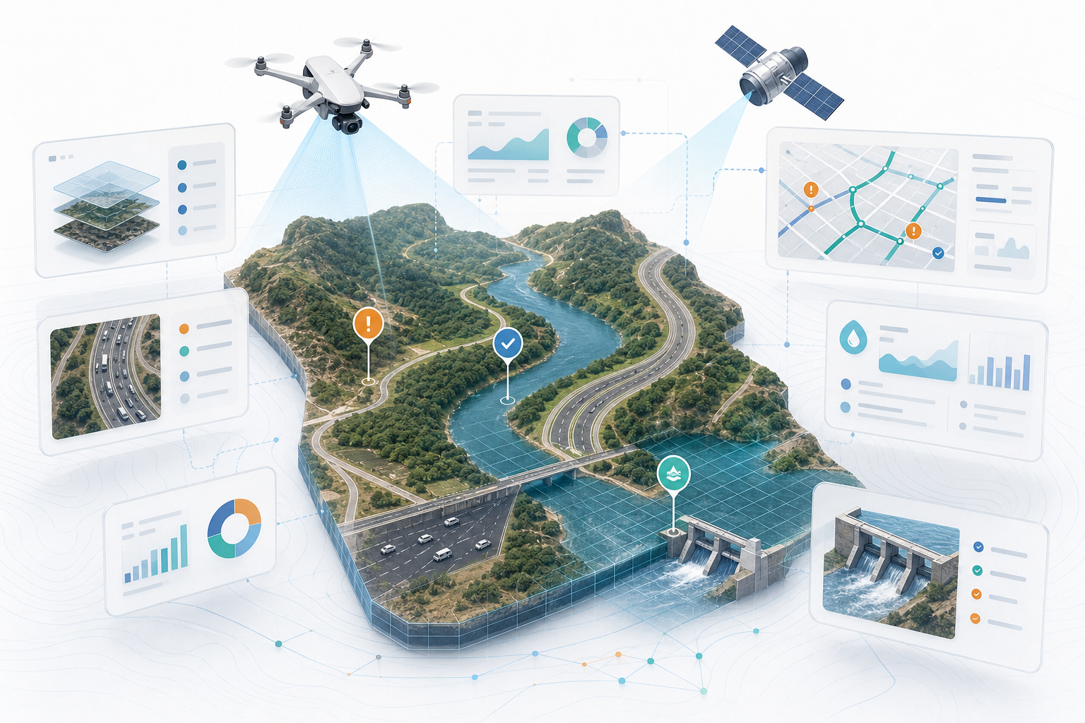 GeoAI workflow illustration